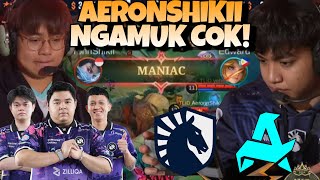 AERONSHIKII NGAMUK LANGSUNG MANIAC  MERINDINGGG  LIQUID VS AURORA MATCH 1  SWISS STAGE DAY 6 [upl. by Mcclees174]