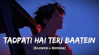 Tadpati Hai Teri Baatein Slowed  Reverb  Arijit Singh Sakina Khan  MD Izhar YouTube [upl. by Daveta]