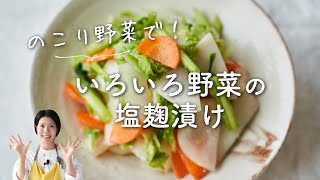 【残った野菜でも！】いろいろ野菜の塩麹漬けのレシピ・作り方 [upl. by Ecarg]