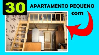 30 APARTAMENTOS realmente PEQUENOS com MEZANINOideias acessíveis [upl. by Hara]