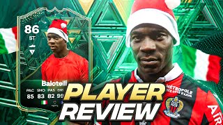 86 WINTER WILDCARD BALOTELLI SBC PLAYER REVIEW  FC 24 Ultimate Team [upl. by Romina]