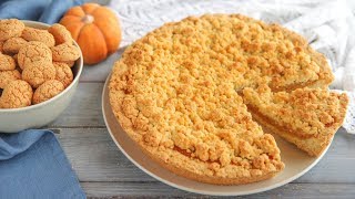 CROSTATA SBRICIOLATA DI ZUCCA Ricetta Facile  CRUMBLE PUMPKIN PIE Easy Recipe [upl. by Mines308]