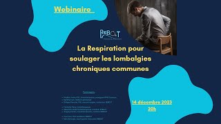 La respiration pour soulager la lombalgie chronique commune [upl. by Jopa]