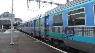 Intercités Train Paris Austerlitz  Cerbère at LimogesBenedictins Railway Station [upl. by Sorce]