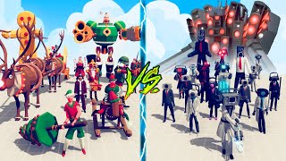 HOLIDAY FACTION vs TITAN SPEAKERMAN TEAM  Totally Accurate Battle Simulator TABS [upl. by Ynehteb986]