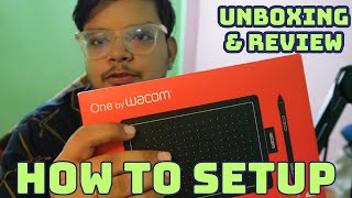 Wacom One Pen Tablet 2024 Unboxing  How to Setup WACOM PEN TABLET with Laptop WindowsMac [upl. by Gaudet]