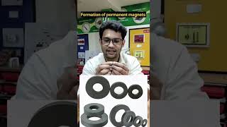 Formation of permanent magnets electromagnets permanentmagnet physicswallah pw magnetism ferom [upl. by Ynaffet]