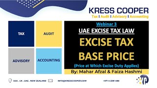 UAE Excise Duty 3 Excise Tax Base Price I Price of Goods at which Excise Duty is Applicable [upl. by Niels]