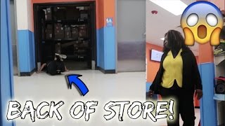 SKATEBOARDING THROUGH EMPLOYEE ONLY SECTION IN WALMART GONE WRONG [upl. by Hterag]