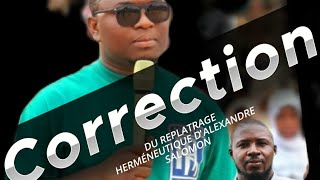 Débat interreligieux  Correction du REPLATRAGE HERMÉNEUTIQUE DALEXANDRE SALOMON [upl. by Hadeehuat]