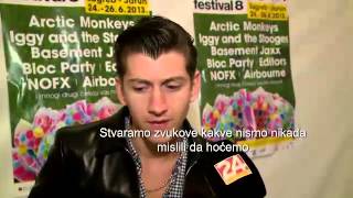 Arctic Monkeys Interview at INmusic festival June 2013 [upl. by Olivie460]