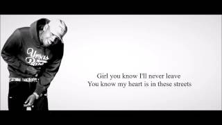 Chris Brown  Gangsta Way feat French Montana Lyrics HD [upl. by Cottle]