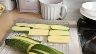 Oven Fried Zucchini Recipe 81512  Day 3 Vegan Vegetarian [upl. by Amado]