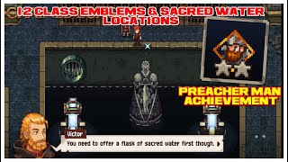 How to Unlock 12 Class Emblems amp Sacred Water Locations Preacher Man Achievement Chained Echoes [upl. by Philoo]