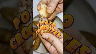 Potato Croquettes  tasty snack😋😋 shorts shortvideo youtubeshorts ytshorts [upl. by Aener]