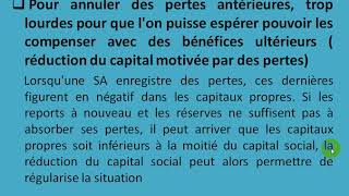 Comptabilité des sociétés S4 partie 32 quotDiminution du capital EP 1quot [upl. by Trilby]