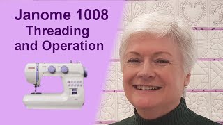 Janome 1008  Threading and Operation [upl. by Euqirne]