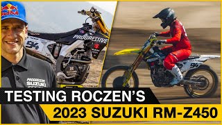 Testing Ken Roczens 2023 Progressive InsuranceEcstar Suzuki RMZ450 [upl. by Horwitz]