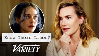 Does Kate Winslet Know Lines From Her Most Famous Films amp TV Shows [upl. by Bronez752]