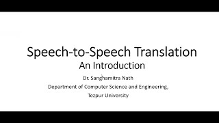 Recent Trends in Speech Processing and its ApplicationDay 10 Session I [upl. by Carena163]