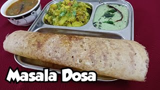 Crispy Masala Dosa Recipe  मसाला डोसा रेसिपी  Smitas Kitchen [upl. by Nnayelhsa]