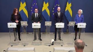 Pressträff om höjd förmåga i det civila försvaret [upl. by Weissmann]