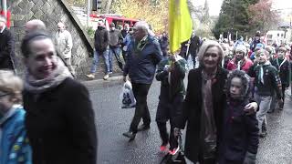 Bollington Remembrance parade 2018 [upl. by Spiers]