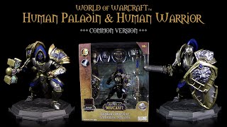 McFarlane ™ World Of Warcraft ™ Human Warrior amp Human Paladin  Common Version  Unboxing [upl. by Aleahcim741]