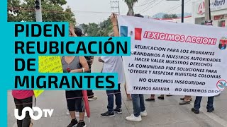 Crisis por migrantes habitantes de Tuxtla piden que los reubiquen [upl. by Altman]