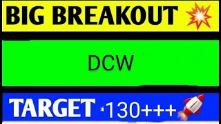 DCW SHARE LATEST NEWS TODAYDCW SHARE LATEST NEWSDCW SHARE TARGETDCW SHARE ANALYSIS [upl. by Athallia253]