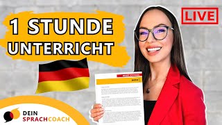 Lerne 1 STUNDE DEUTSCH mit mir🇩🇪 besser schreiben  Diktate  Deutsch lernen [upl. by Atilegna]