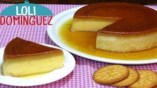 FLAN CON GALLETAS DE LA ABUELA SIN HORNO MUY FÁCIL Y RÁPIDO Loli Domínguez  Recetas paso a paso [upl. by Garda854]