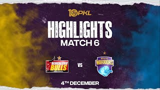 Match Highlights Bengaluru Bulls vs Bengal Warriors  December 4  Pro Kabaddi Season 10 [upl. by Pazice]