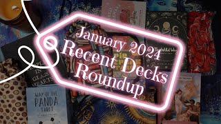 TAROT AND ORACLE DECK HAUL  Recent Deck Roundup  January 2024 [upl. by Timoteo371]