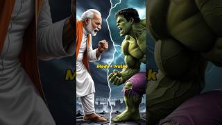 Modi Vs Spider Man Modi Vs Hulk modi spiderman hulk shortvideo ytshorts hybrids pmmodi [upl. by Adnihc]