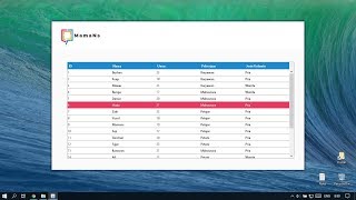 Java Swing UI  Design jTable [upl. by Ahseka]