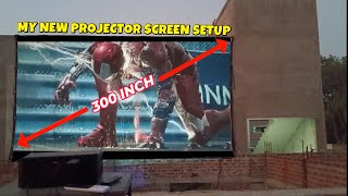 My New 300 Inch Projector Screen Setup in 2024 part 2 [upl. by Homere]