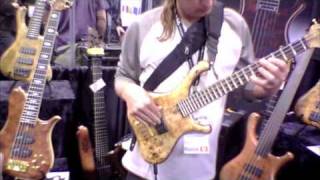 Doug Johns  Marleaux BassGuitars NAMM booth 2011 [upl. by Tavy]