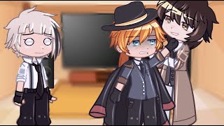 Bungo Stray Dogs React To Dazai And Chuuya  BSD  Gacha React [upl. by Eelir]