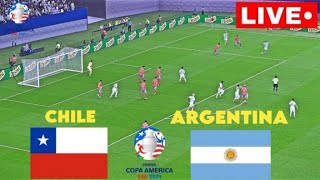 🔴ARGENTINA vs CHILE LIVE I COPA AMERICA 2024  MATCH LIVE NOW [upl. by Yenalem936]