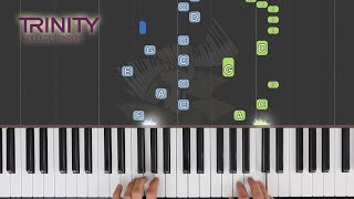 Sonatina  TRINITY Piano Grade 3 20212023  Synthesia Piano tutorial [upl. by Nosduj907]