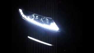 KIa K5Optima exLEDusa custom KDM dual projector headlights 112013 [upl. by Victory]