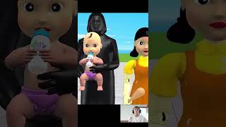 Scary Teacher 3D vs Squid Game Baby Drawing Challenge Troll Nick vs Granny Loser shortsvideo [upl. by Dielle]