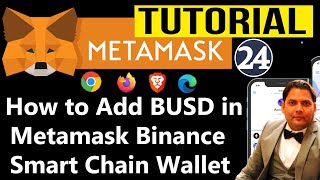 How to Add BUSD in Metamask Binance Smart Chain Wallet  BUSD Token [upl. by Aynotan]