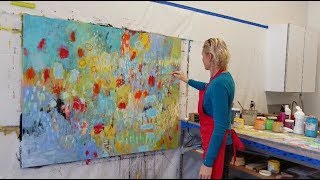 abstract painting  intuitive painting  from start to finish [upl. by Aric]