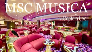 MSC Musica Cruise Ship Tour 2022  Captain Leo [upl. by Sukhum208]