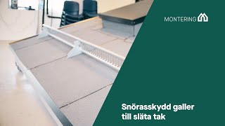 Montering Snörasskydd galler till släta tak [upl. by Anahs]