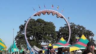 carnival rides Waterloo Iowa National Dairy Cattle Congress [upl. by Pineda]