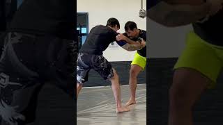 Single leg takedown from inside tie  El Dorado Hills Jiu Jitsu [upl. by Ydnam429]