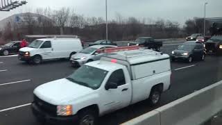 Brinks Truck Spills Cash On New Jersey Highway [upl. by Adila]